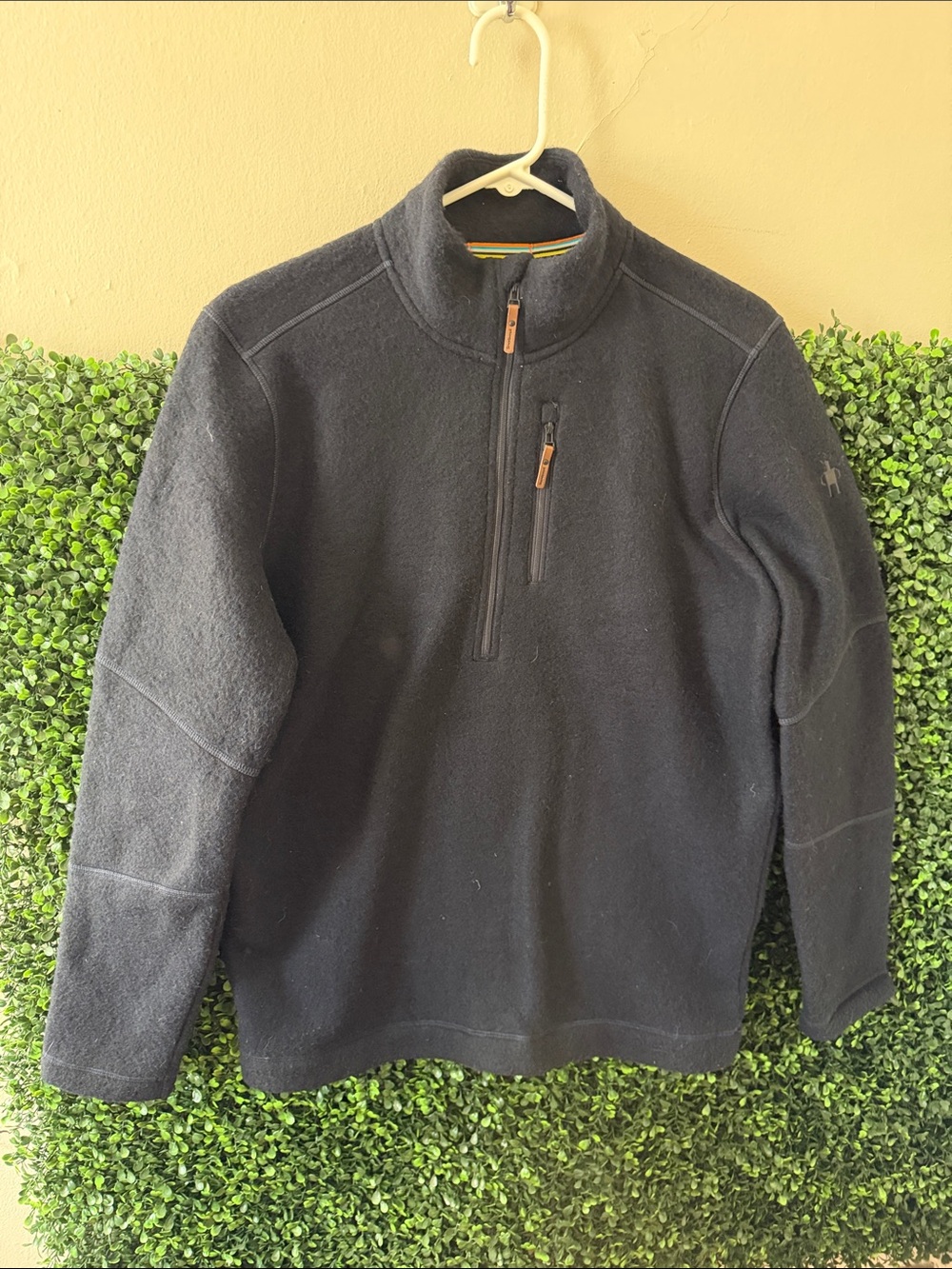 Smartwool Men's Navy Half-Zip Fleece Pullover